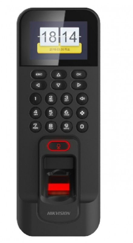 (image for) Hikvision DS-K1T804BEF / DS-K1T804BMF Standalone Access Control and Time Attendance Terminal – EM/Mifare Card Reader, 3000 Fingerprints, and TCP/IP/Wi-Fi Communication